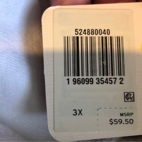 New Women’s Sweatshirt Levi’s White Pullover Hoodie Sweatshirt Women’s Size 3X - Picture 12 of 13